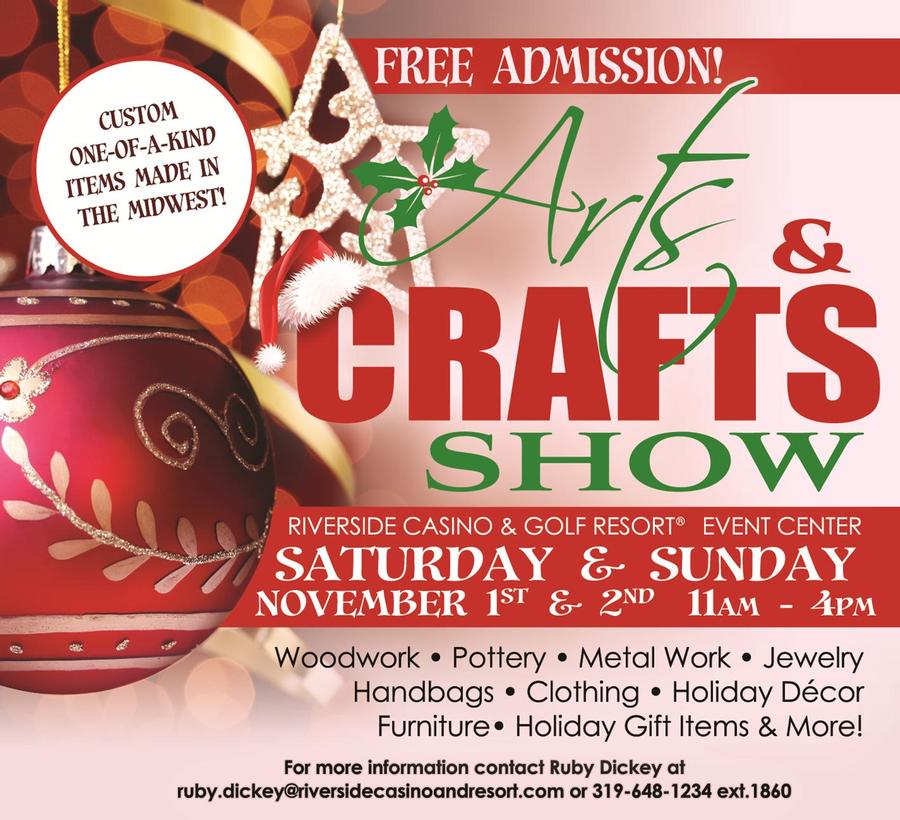 Holiday Arts and Craft Show - Riverside, IA - Oct 27, 2018
